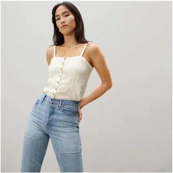 Everlane 100% Linen Picnic Top - Picture 1 of 1